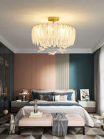 Glass Feather Ceiling Light - Lamp Outdoor