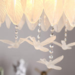 Glass Feather Ceiling Light - Lamp Outdoor