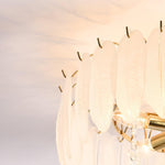 Glass Feather Ceiling Light - Lamp Outdoor