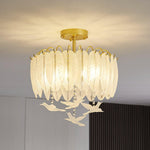 Glass Feather Ceiling Light - Lamp Outdoor