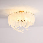 Glass Feather Ceiling Light - Lamp Outdoor