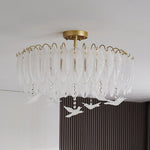 Glass Feather Ceiling Light - Lamp Outdoor