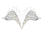 Aetherial Glass Leaf Chandelier - Lamp Outdoor