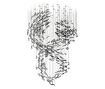 Aetherial Glass Leaf Chandelier - Lamp Outdoor