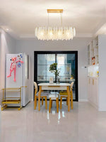 Glass Feather Chandelier - Lamp Outdoor