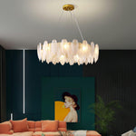 Glass Feather Chandelier - Lamp Outdoor
