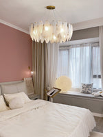 Glass Feather Chandelier - Lamp Outdoor