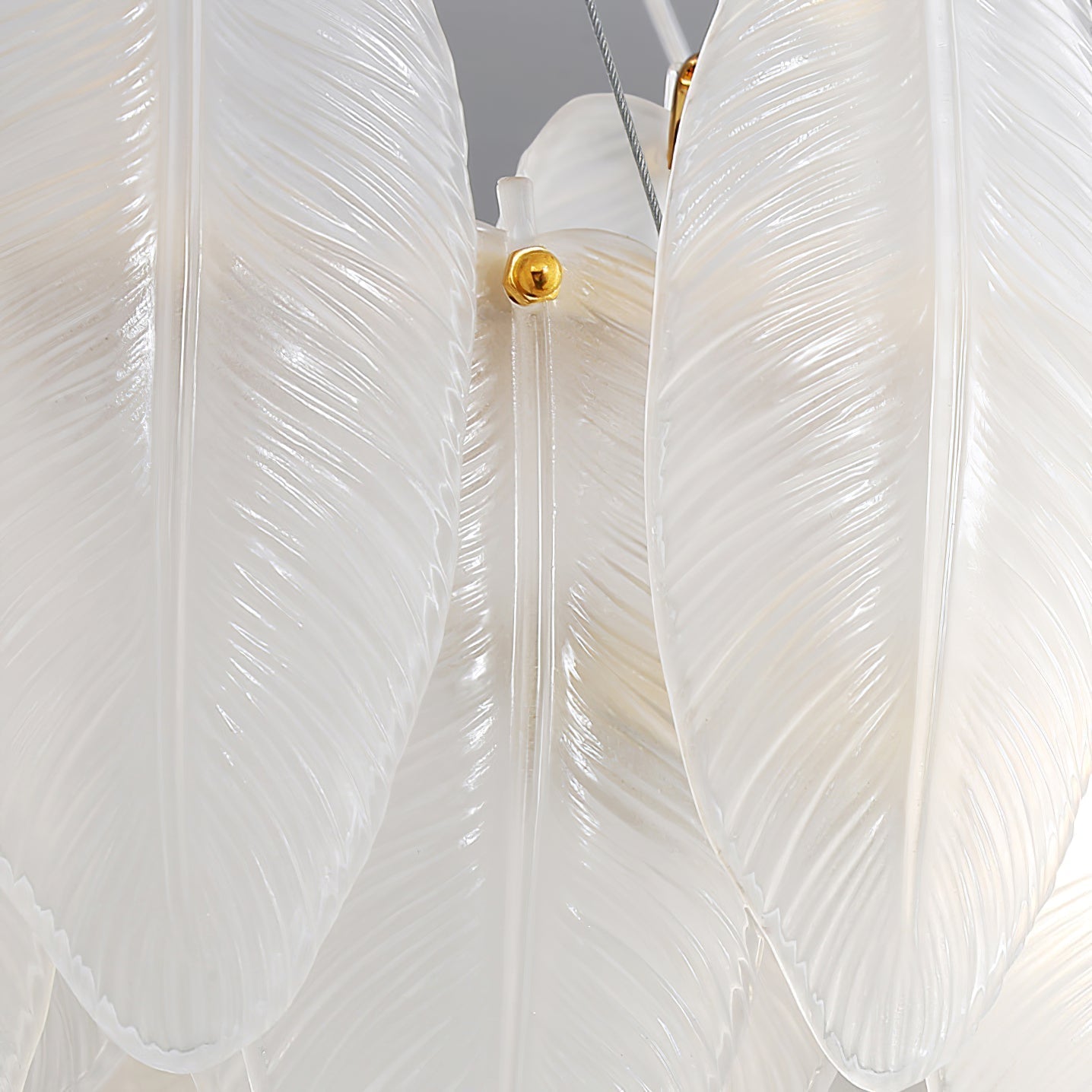 Glass Feather Chandelier - Lamp Outdoor