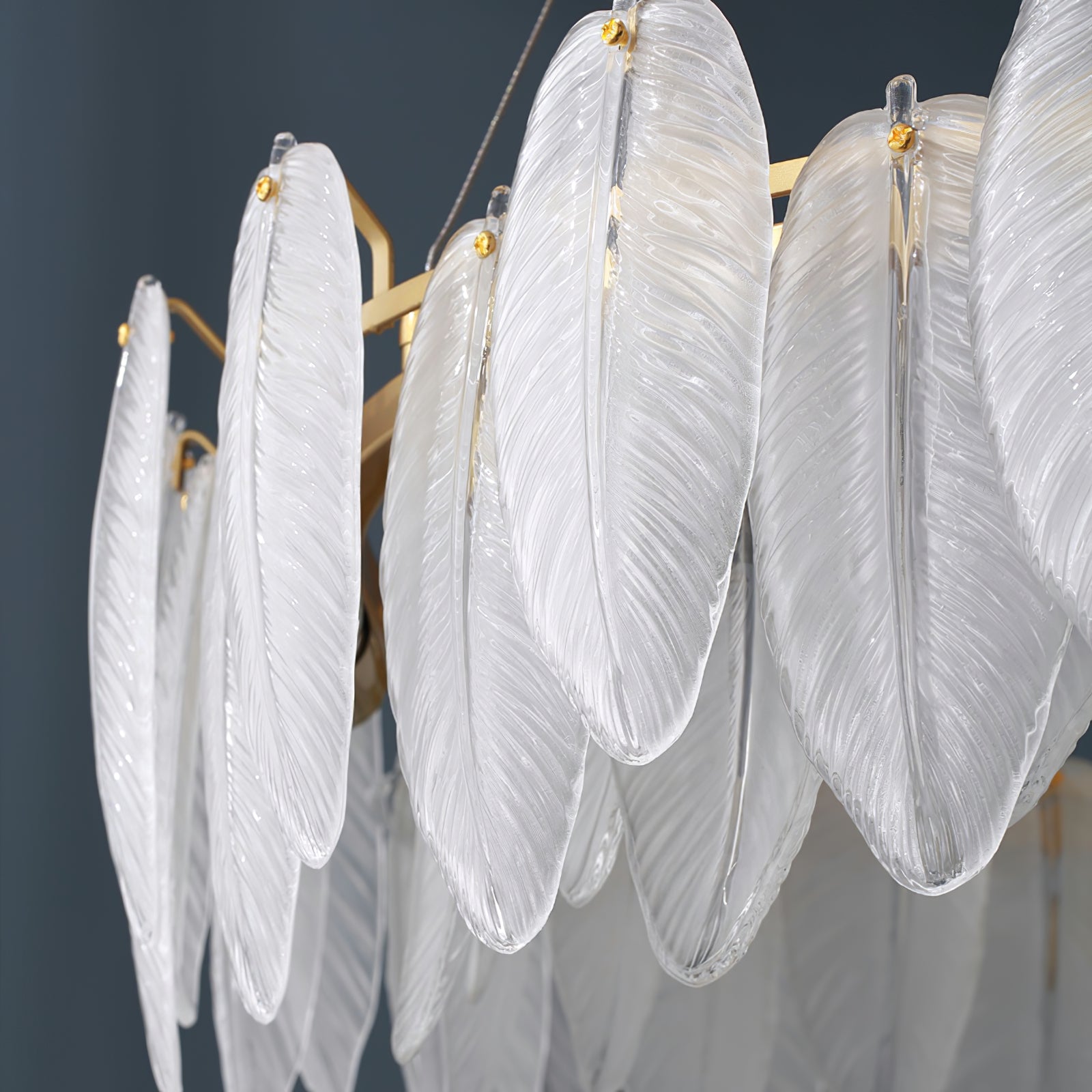 Glass Feather Chandelier - Lamp Outdoor