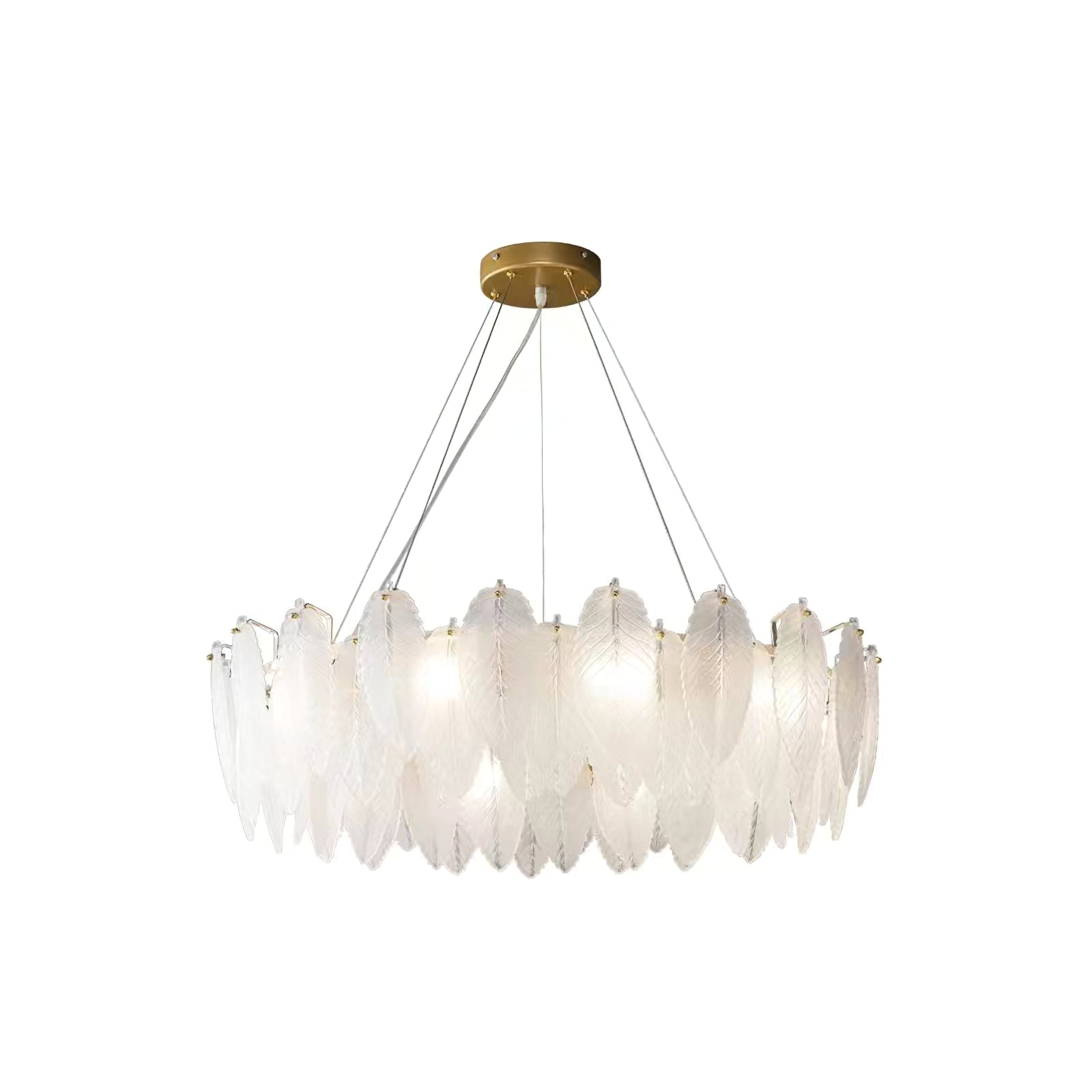 Glass Feather Chandelier - Lamp Outdoor