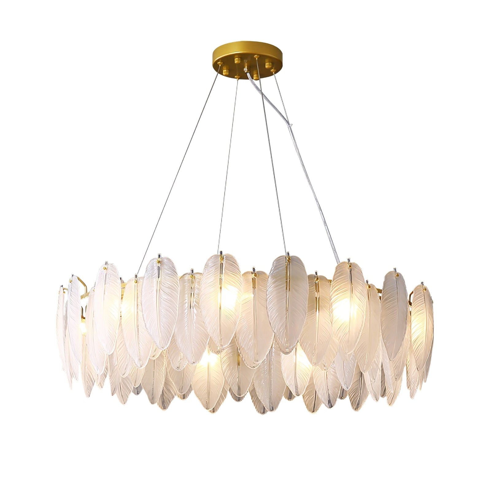 Glass Feather Chandelier - Lamp Outdoor