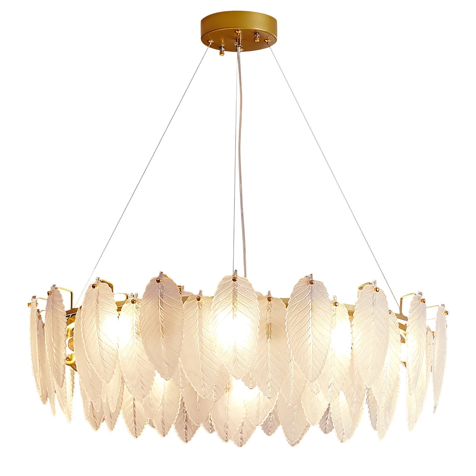 Glass Feather Chandelier - Lamp Outdoor