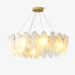 Glass Feather Chandelier - Lamp Outdoor