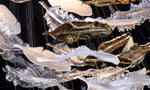 Aetherial Glass Leaf Chandelier - Lamp Outdoor