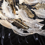 Aetherial Glass Leaf Chandelier - Lamp Outdoor