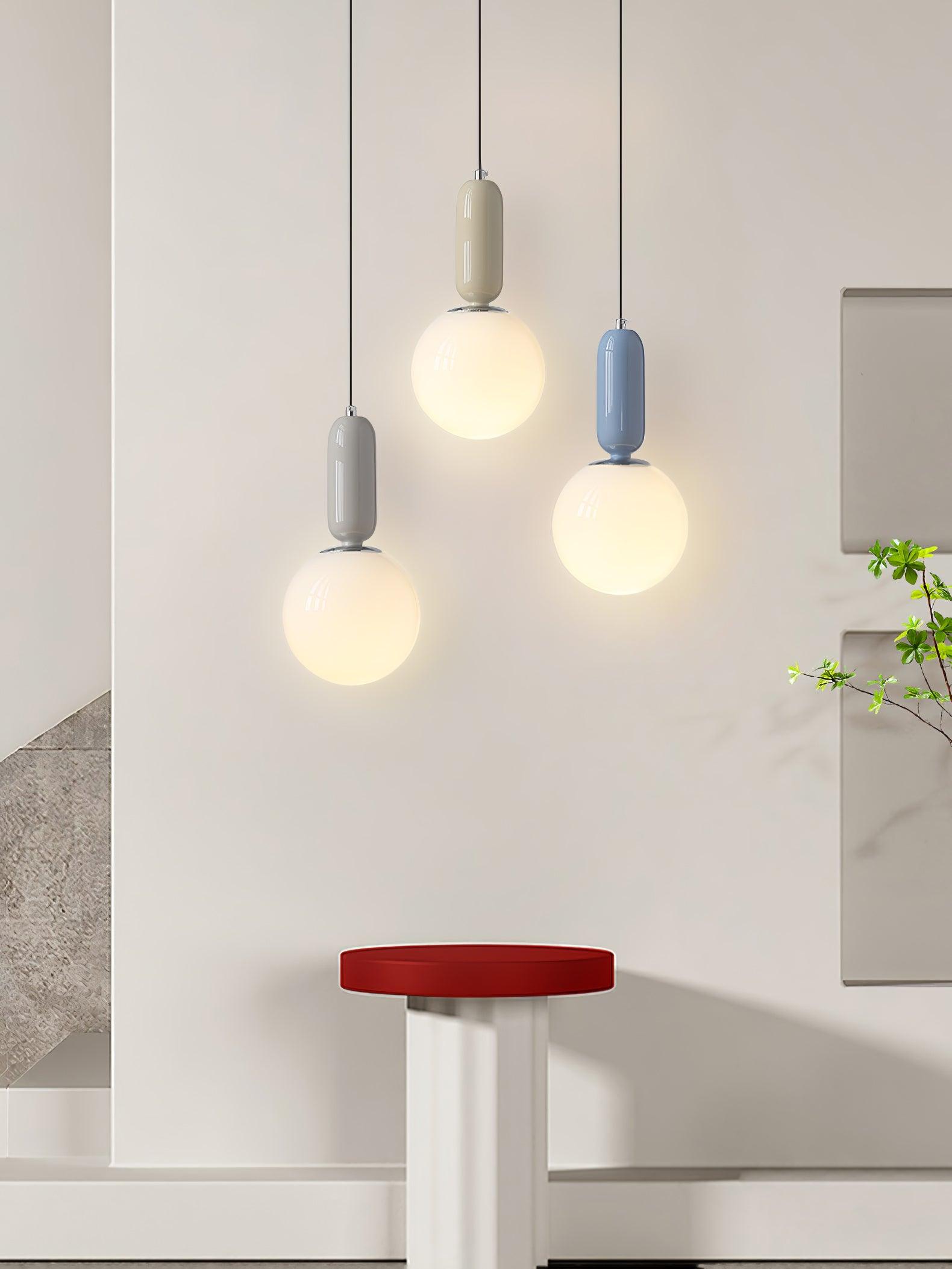 Glass Globe Ball Pendant Light - Lamp Outdoor