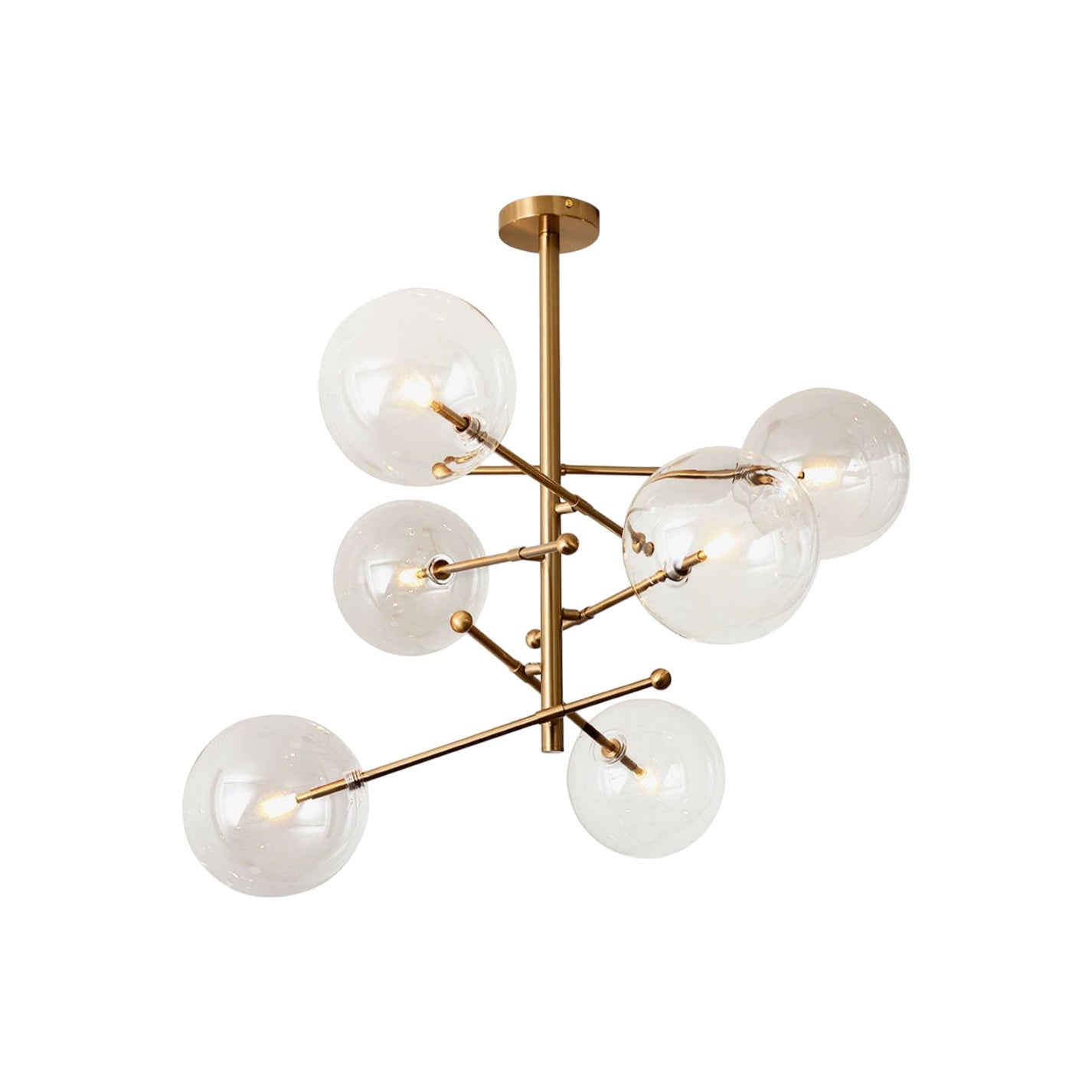 Glass Contemporary Chandelier