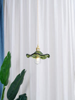 Glass Hibiscus Flower Pendant Light - Lamp Outdoor