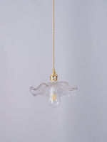 Glass Hibiscus Flower Pendant Light - Lamp Outdoor