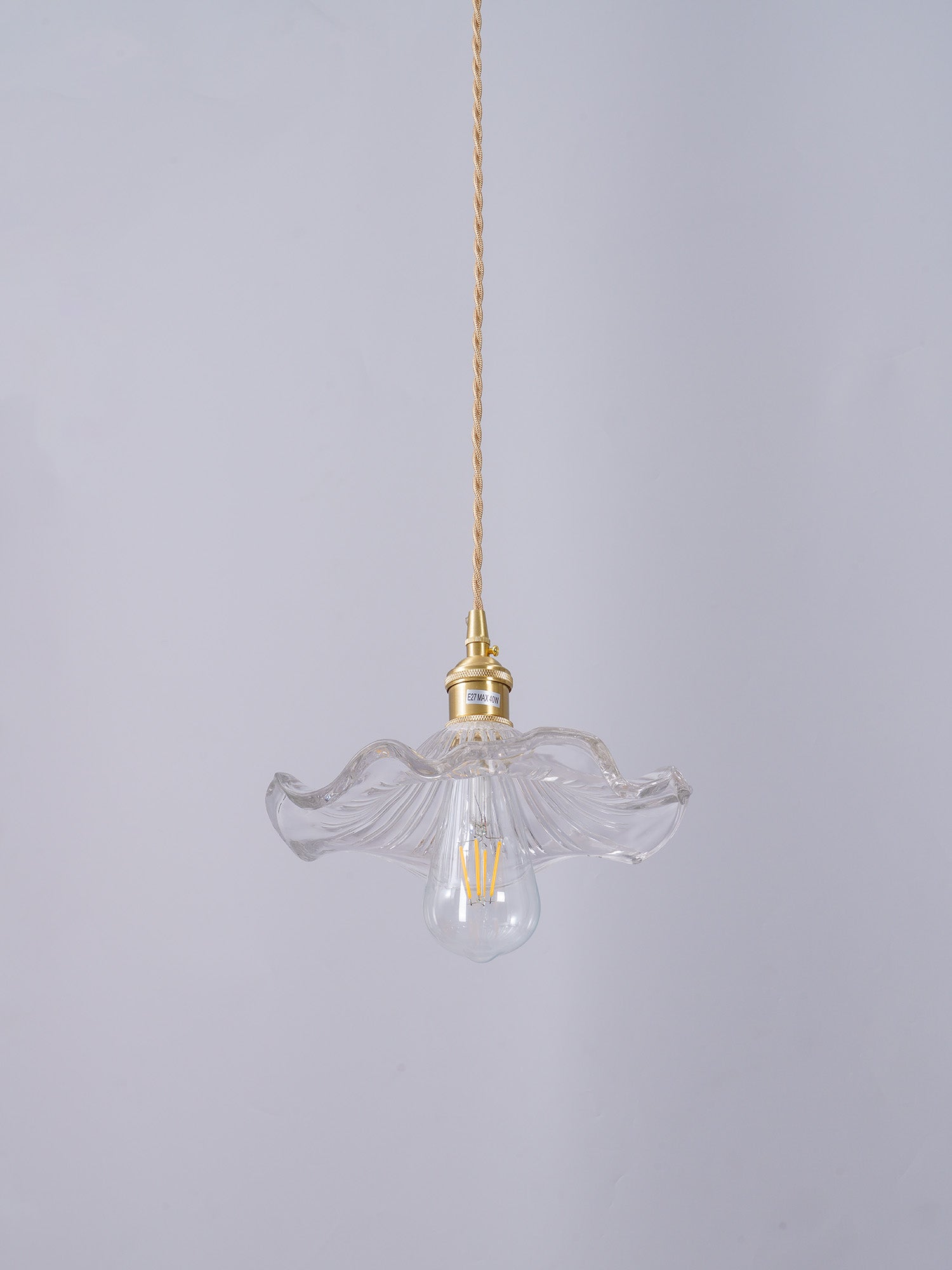 Glass Hibiscus Flower Pendant Light - Lamp Outdoor