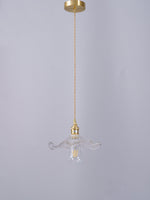 Glass Hibiscus Flower Pendant Light - Lamp Outdoor