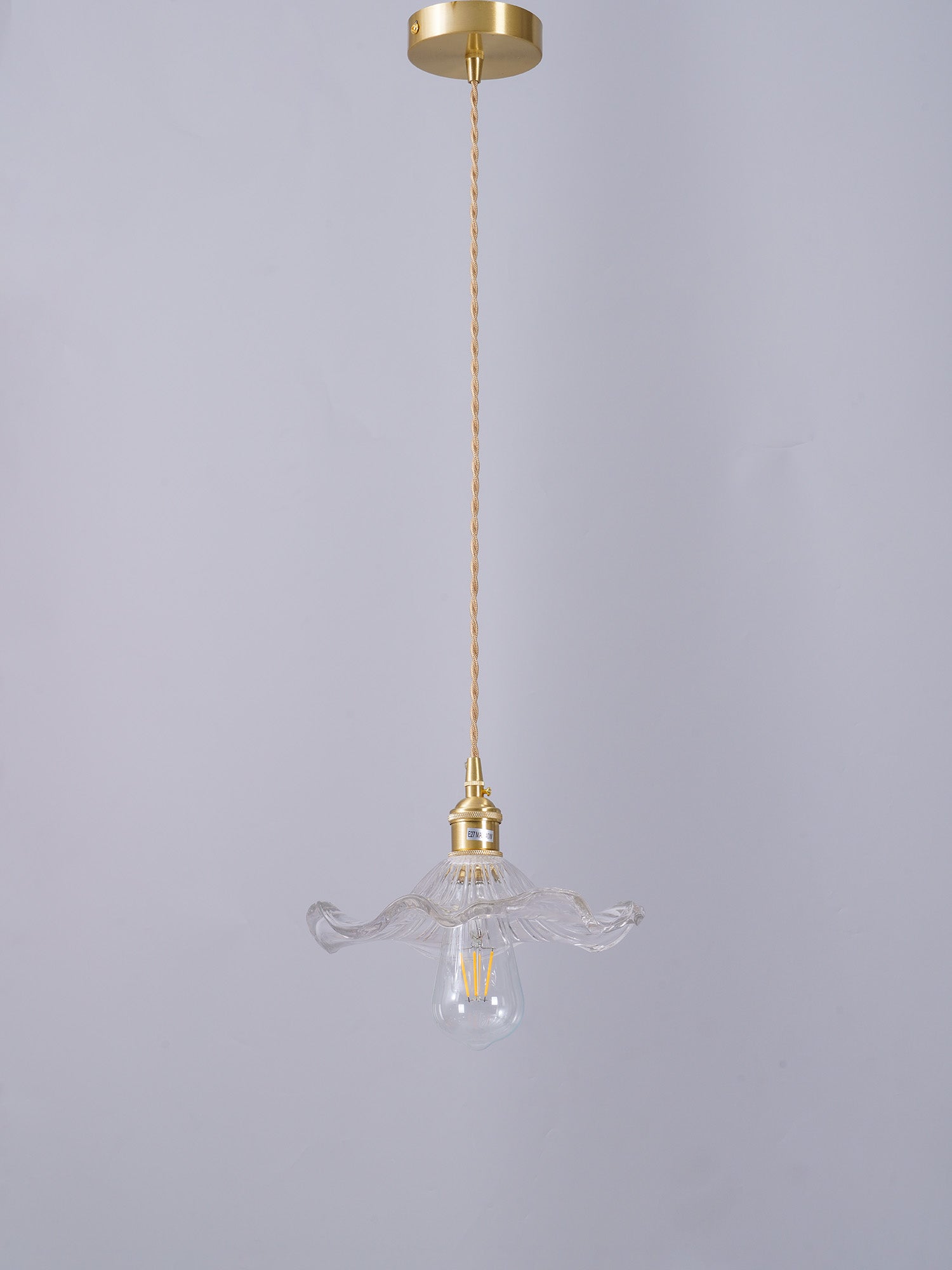 Glass Hibiscus Flower Pendant Light - Lamp Outdoor