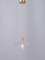 Glass Hibiscus Flower Pendant Light - Lamp Outdoor