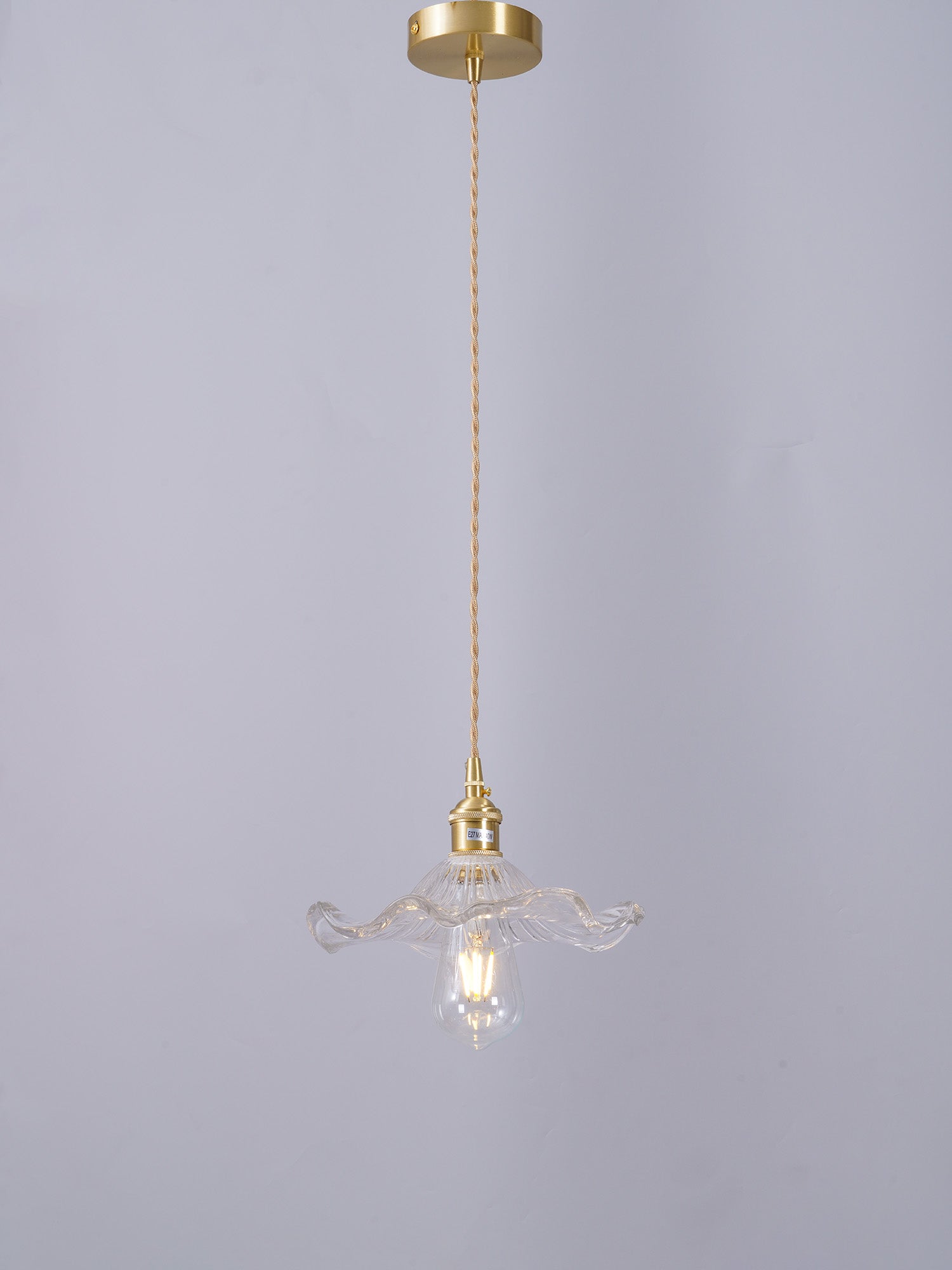 Glass Hibiscus Flower Pendant Light - Lamp Outdoor