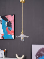 Glass Hibiscus Flower Pendant Light - Lamp Outdoor