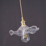 Glass Hibiscus Flower Pendant Light - Lamp Outdoor