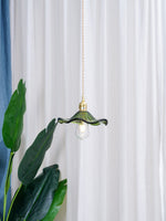Glass Hibiscus Flower Pendant Light - Lamp Outdoor