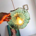 Glass Hibiscus Flower Pendant Light - Lamp Outdoor