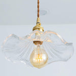 Glass Hibiscus Flower Pendant Light - Lamp Outdoor