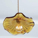 Glass Hibiscus Flower Pendant Light - Lamp Outdoor