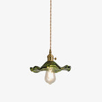 Glass Hibiscus Flower Pendant Light - Lamp Outdoor
