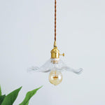 Glass Hibiscus Flower Pendant Light - Lamp Outdoor