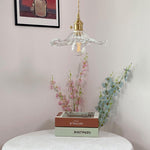 Glass Hibiscus Flower Pendant Light - Lamp Outdoor