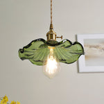 Glass Hibiscus Flower Pendant Light - Lamp Outdoor