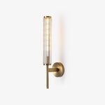 Glass Linear Brass Wall Light - Lamp Outdoor