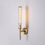 Glass Linear Brass Wall Light - Lamp Outdoor