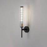 Glass Linear Brass Wall Light - Lamp Outdoor