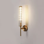 Glass Linear Brass Wall Light - Lamp Outdoor