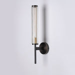 Glass Linear Brass Wall Light - Lamp Outdoor