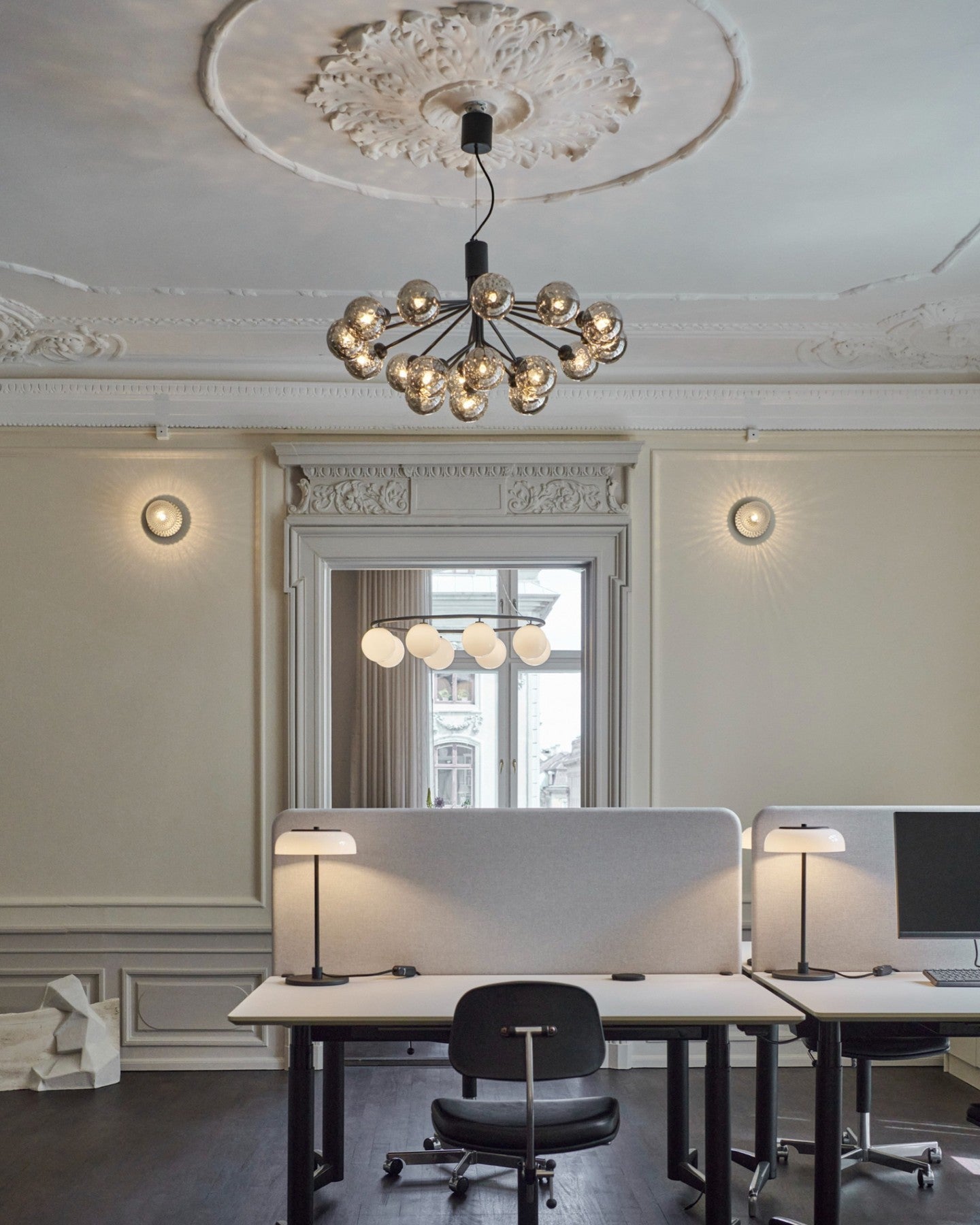 Glass Sphere Cluster Chandelier - Lamp Outdoor