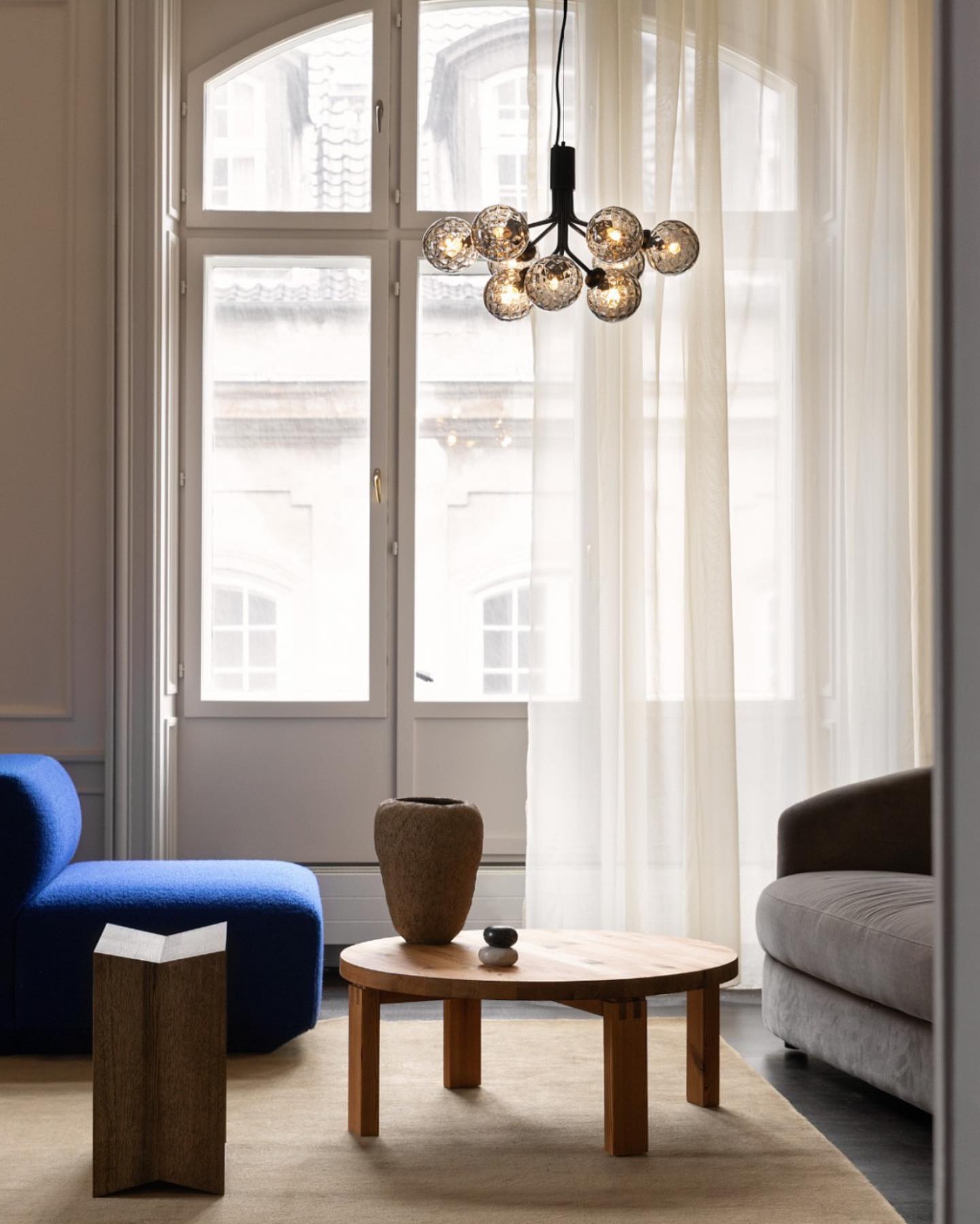 Glass Sphere Cluster Chandelier - Lamp Outdoor