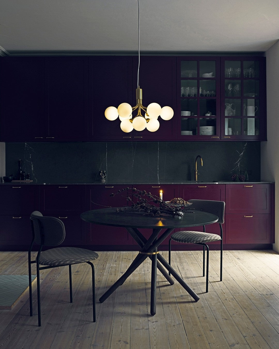 Glass Sphere Cluster Chandelier - Lamp Outdoor