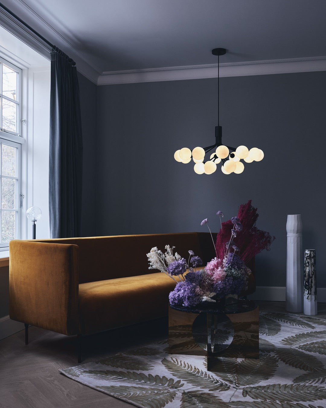 Glass Sphere Cluster Chandelier - Lamp Outdoor