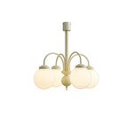 Cream Glass Sphere Chandelier - Lamp Outdoor