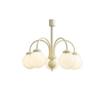 Cream Glass Sphere Chandelier - Lamp Outdoor