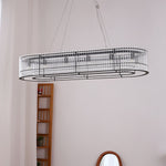 Glass Tube Ring Chandelier - Lamp Outdoor